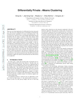 Differentially Private $k$-Means Clustering