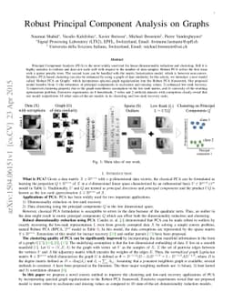 Robust Principal Component Analysis on Graphs