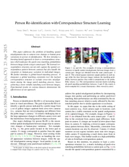 Person Re-identification with Correspondence Structure Learning