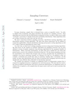 Sampling Correctors