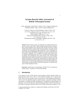 Systems-theoretic Safety Assessment of Robotic Telesurgical Systems