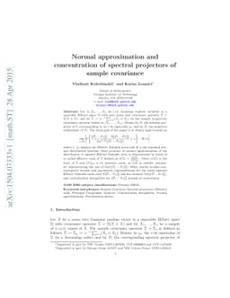 Normal approximation and concentration of spectral projectors of sample
  covariance