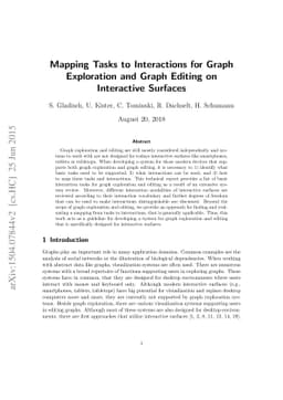 Mapping Tasks to Interactions for Graph Exploration and Graph Editing on
  Interactive Surfaces