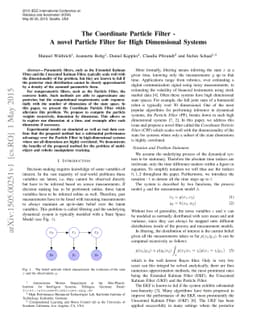 The Coordinate Particle Filter - A novel Particle Filter for High
  Dimensional Systems