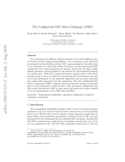 The Configurable SAT Solver Challenge (CSSC)
