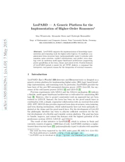 LeoPARD --- A Generic Platform for the Implementation of Higher-Order
  Reasoners