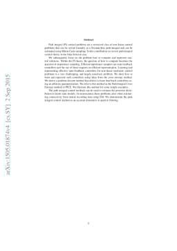 Adaptive importance sampling for control and inference