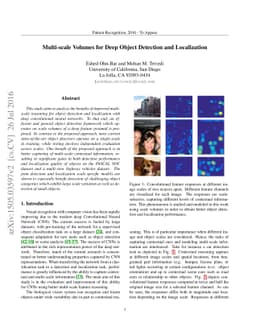 Multi-scale Volumes for Deep Object Detection and Localization