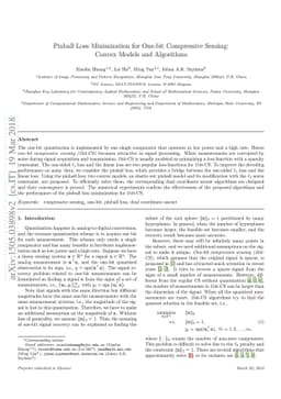 Pinball Loss Minimization for One-bit Compressive Sensing: Convex Models
  and Algorithms