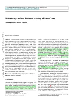Discovering Attribute Shades of Meaning with the Crowd