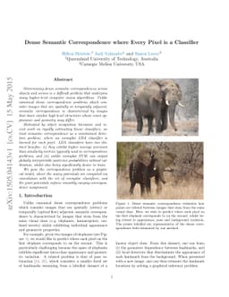 Dense Semantic Correspondence where Every Pixel is a Classifier