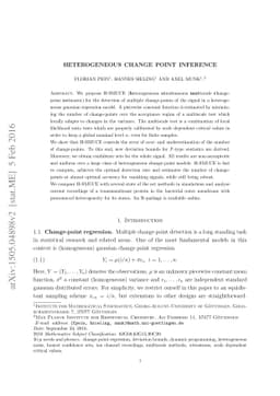 Heterogeneous Change Point Inference