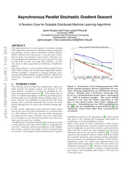 Asynchronous Parallel Stochastic Gradient Descent - A Numeric Core for
  Scalable Distributed Machine Learning Algorithms