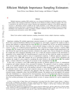 Efficient Multiple Importance Sampling Estimators