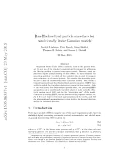 Rao-Blackwellized particle smoothers for conditionally linear Gaussian
  models