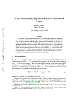 A Fast and Flexible Algorithm for the Graph-Fused Lasso