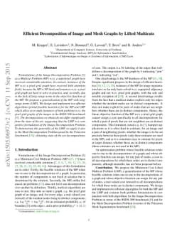 Efficient Decomposition of Image and Mesh Graphs by Lifted Multicuts
