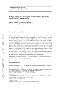 Graph_sampler: a simple tool for fully Bayesian analyses of DAG-models