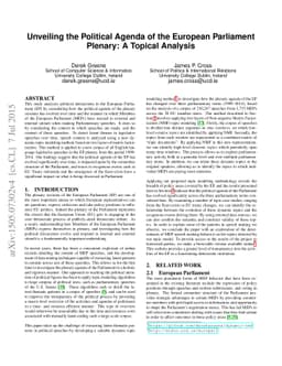 Unveiling the Political Agenda of the European Parliament Plenary: A
  Topical Analysis