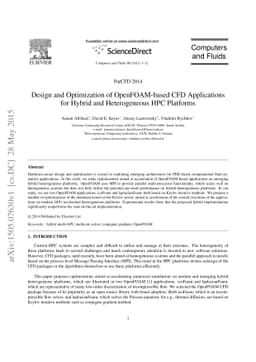 Design and Optimization of OpenFOAM-based CFD Applications for Hybrid
  and Heterogeneous HPC Platforms