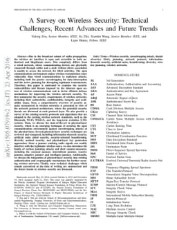 A Survey on Wireless Security: Technical Challenges, Recent Advances and
  Future Trends