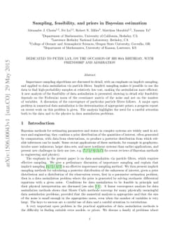 Sampling, feasibility, and priors in Bayesian estimation