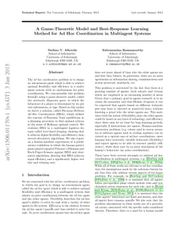 A Game-Theoretic Model and Best-Response Learning Method for Ad Hoc
  Coordination in Multiagent Systems