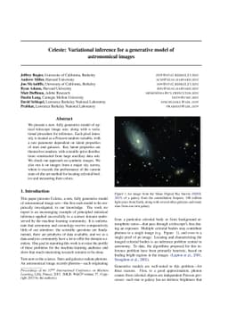Celeste: Variational inference for a generative model of astronomical
  images