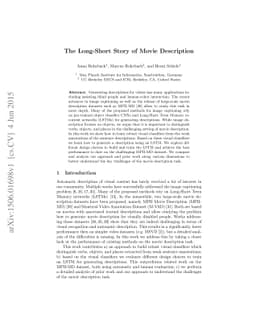 The Long-Short Story of Movie Description