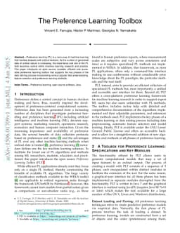 The Preference Learning Toolbox