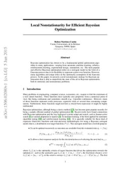 Local Nonstationarity for Efficient Bayesian Optimization