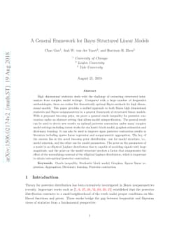 A General Framework for Bayes Structured Linear Models