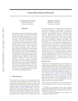 Generalized Spectral Kernels