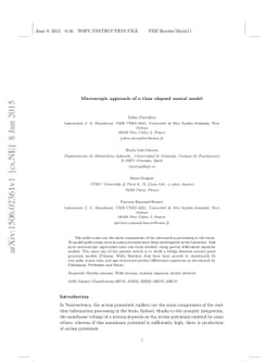 Microscopic approach of a time elapsed neural model