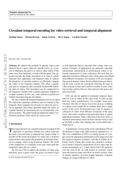 Circulant temporal encoding for video retrieval and temporal alignment
