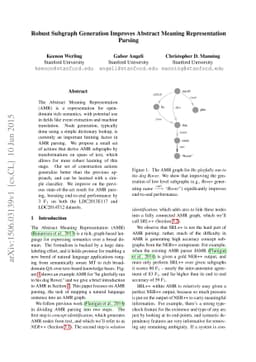 Robust Subgraph Generation Improves Abstract Meaning Representation
  Parsing