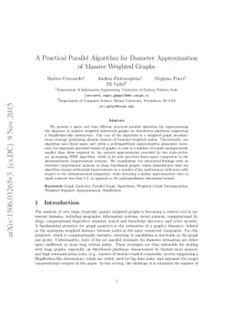 A Practical Parallel Algorithm for Diameter Approximation of Massive
  Weighted Graphs