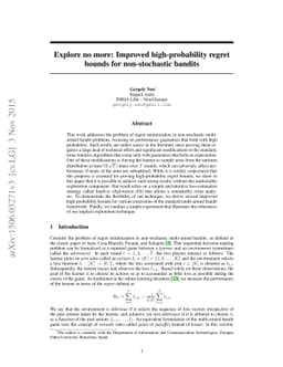 Explore no more: Improved high-probability regret bounds for
  non-stochastic bandits