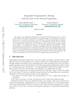 Sequential Nonparametric Testing with the Law of the Iterated Logarithm