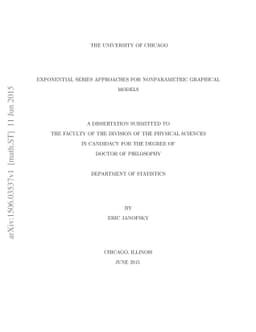 Exponential Series Approaches for Nonparametric Graphical Models