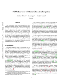 P-CNN: Pose-based CNN Features for Action Recognition