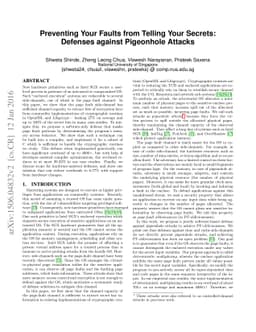 Preventing Your Faults From Telling Your Secrets: Defenses Against
  Pigeonhole Attacks