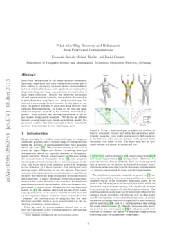 Point-wise Map Recovery and Refinement from Functional Correspondence