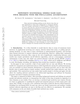 Dependent Multinomial Models Made Easy: Stick Breaking with the
  Pólya-Gamma Augmentation