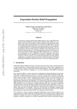 Expectation Particle Belief Propagation