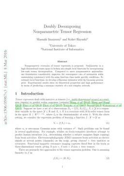 Doubly Decomposing Nonparametric Tensor Regression