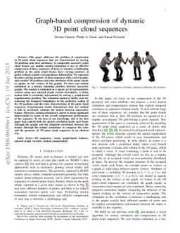 Graph-based compression of dynamic 3D point cloud sequences