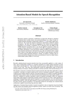 Attention-Based Models for Speech Recognition