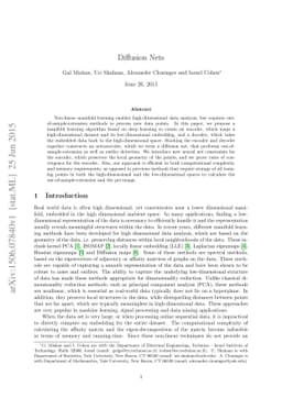 Diffusion Nets