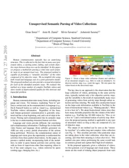 Unsupervised Semantic Parsing of Video Collections
